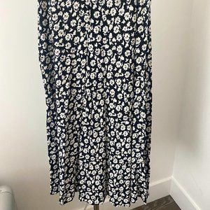 Zara Floral Midi Skirt